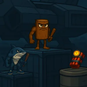 Daag een vriend uit in een hectisch spel van omgekeerde hete aardappel! Ontwijk je tegenstander en zorg ervoor dat je de bom vasthoudt wanneer de tijd om is om…