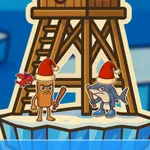 Daag een vriend uit in een chaotisch sneeuwgevecht! Ontwijk gigantische sneeuwballen, duw je tegenstander van het ijs en wees de laatste die overblijft. Speel…