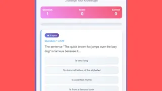 Stel je intellect op de proef met Quiz Education, een leuk en boeiend trivia spel voor alle leeftijden. Beantwoord vragen over een breed scala aan onderwerpen.
